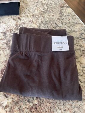 Mixit Brown Knit Full-Length Leggings